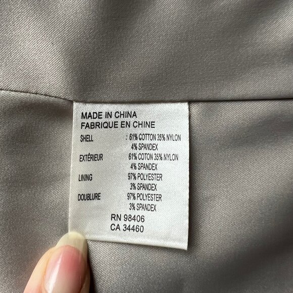 Theory Sunny Houndstooth Long Trench Coat Brown Size Small - Picture 5 of 7